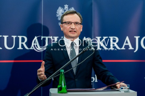  04.10.2017 WARSZAWA<br />KONFERENCJA PRASOWA PROKURATORA GENERALNEGO<br />N/Z PROKURATOR GENERALNY ZBIGNIEW ZIOBRO<br /> 