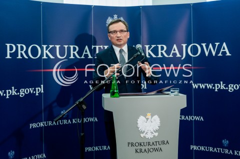  04.10.2017 WARSZAWA<br />KONFERENCJA PRASOWA PROKURATORA GENERALNEGO<br />N/Z PROKURATOR GENERALNY ZBIGNIEW ZIOBRO<br /> 