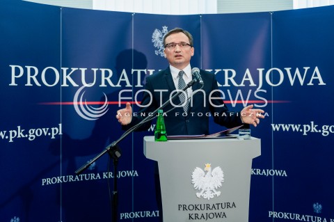 04.10.2017 WARSZAWA<br />KONFERENCJA PRASOWA PROKURATORA GENERALNEGO<br />N/Z PROKURATOR GENERALNY ZBIGNIEW ZIOBRO<br /> 