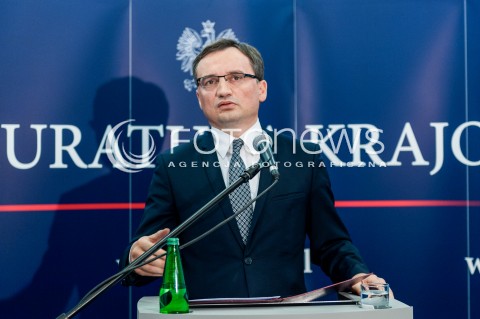  04.10.2017 WARSZAWA<br />KONFERENCJA PRASOWA PROKURATORA GENERALNEGO<br />N/Z PROKURATOR GENERALNY ZBIGNIEW ZIOBRO<br /> 