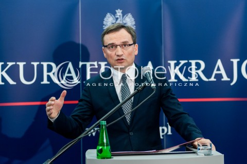  04.10.2017 WARSZAWA<br />KONFERENCJA PRASOWA PROKURATORA GENERALNEGO<br />N/Z PROKURATOR GENERALNY ZBIGNIEW ZIOBRO<br /> 