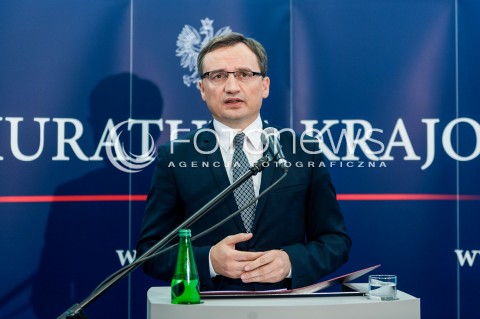  04.10.2017 WARSZAWA<br />KONFERENCJA PRASOWA PROKURATORA GENERALNEGO<br />N/Z PROKURATOR GENERALNY ZBIGNIEW ZIOBRO<br /> 