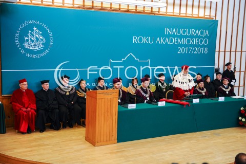  04.10.2017 WARSZAWA<br />
UROCZYSTA INAUGURACJA ROKU AKADEMICKIEGO W SHG<br />
N/Z REKTOR SGH MAREK ROCKI<br />
 