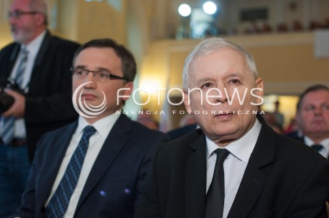  07.10.2017 WARSZAWA<br />KONWENCJA PARTII SOLIDARNA POLSKA<br />N/Z JAROSLAW KACZYNSKI ZBIGNIEW ZIOBRO<br /> 