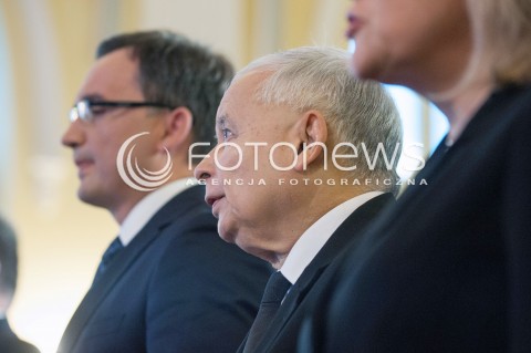  07.10.2017 WARSZAWA<br />KONWENCJA PARTII SOLIDARNA POLSKA<br />N/Z JAROSLAW KACZYNSKI ZBIGNIEW ZIOBRO<br /> 