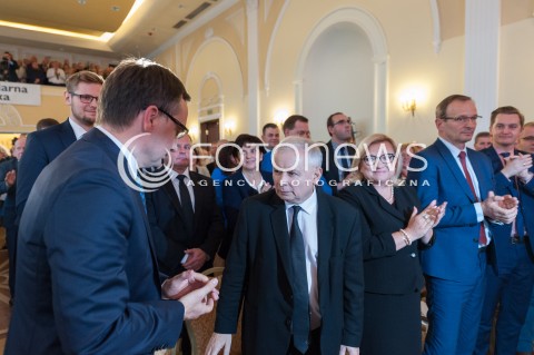  07.10.2017 WARSZAWA<br />KONWENCJA PARTII SOLIDARNA POLSKA<br />N/Z JAROSLAW KACZYNSKI ZBIGNIEW ZIOBRO BEATA KEMPA<br /> 