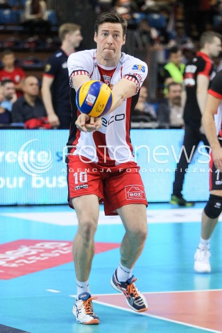  07.10.2017 RZESZOW<br />SIATKOWKA PLUSLIGA 2017/2018 MEN VOLLEYBALL POLAND POLISH PLUS LIGA LEAGUE SEASON 2017/2018<br />MECZ ASSECO RESOVIA RZESZOW - ZAKSA KEDZIERZYN KOZLE <br />N/Z JOCHEN SCHOPS SYLWETKA <br /> 