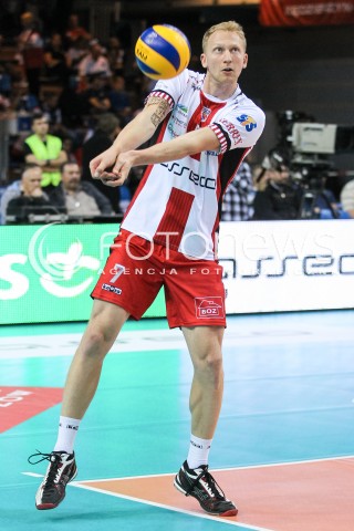  07.10.2017 RZESZOW<br />SIATKOWKA PLUSLIGA 2017/2018 MEN VOLLEYBALL POLAND POLISH PLUS LIGA LEAGUE SEASON 2017/2018<br />MECZ ASSECO RESOVIA RZESZOW - ZAKSA KEDZIERZYN KOZLE <br />N/Z JAKUB JAROSZ SYLWETKA <br /> 