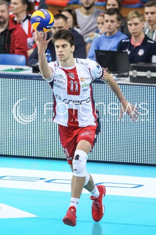  07.10.2017 RZESZOW<br />SIATKOWKA PLUSLIGA 2017/2018 MEN VOLLEYBALL POLAND POLISH PLUS LIGA LEAGUE SEASON 2017/2018<br />MECZ ASSECO RESOVIA RZESZOW - ZAKSA KEDZIERZYN KOZLE <br />N/Z ALEKSANDER SLIWKA SYLWETKA <br /> 