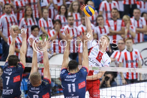  07.10.2017 RZESZOW<br />SIATKOWKA PLUSLIGA 2017/2018 MEN VOLLEYBALL POLAND POLISH PLUS LIGA LEAGUE SEASON 2017/2018<br />MECZ ASSECO RESOVIA RZESZOW - ZAKSA KEDZIERZYN KOZLE <br />N/Z JAKUB JAROSZ <br /> 