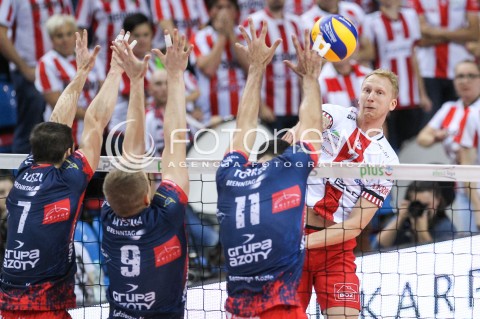  07.10.2017 RZESZOW<br />SIATKOWKA PLUSLIGA 2017/2018 MEN VOLLEYBALL POLAND POLISH PLUS LIGA LEAGUE SEASON 2017/2018<br />MECZ ASSECO RESOVIA RZESZOW - ZAKSA KEDZIERZYN KOZLE <br />N/Z JAKUB JAROSZ <br /> 