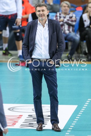  07.10.2017 RZESZOW<br />SIATKOWKA PLUSLIGA 2017/2018 MEN VOLLEYBALL POLAND POLISH PLUS LIGA LEAGUE SEASON 2017/2018<br />MECZ ASSECO RESOVIA RZESZOW - ZAKSA KEDZIERZYN KOZLE <br />N/Z ANDREA GARDINI - I TRENER ( HEAD COACH ) SYLWETKA <br /> 