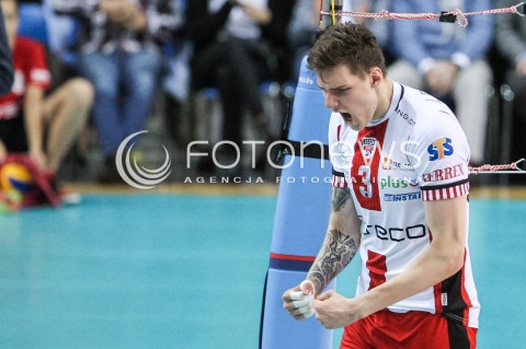  07.10.2017 RZESZOW<br />SIATKOWKA PLUSLIGA 2017/2018 MEN VOLLEYBALL POLAND POLISH PLUS LIGA LEAGUE SEASON 2017/2018<br />MECZ ASSECO RESOVIA RZESZOW - ZAKSA KEDZIERZYN KOZLE <br />N/Z BARTLOMIEJ LEMANSKI RADOSC EMOCJE SYLWETKA <br /> 