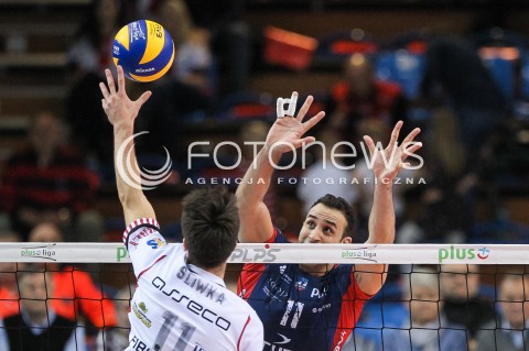  07.10.2017 RZESZOW<br />SIATKOWKA PLUSLIGA 2017/2018 MEN VOLLEYBALL POLAND POLISH PLUS LIGA LEAGUE SEASON 2017/2018<br />MECZ ASSECO RESOVIA RZESZOW - ZAKSA KEDZIERZYN KOZLE <br />N/Z MAURICE TORRES BLOK <br /> 