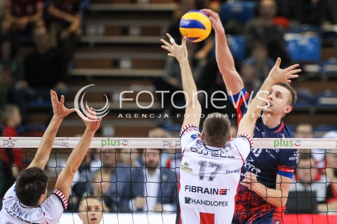  07.10.2017 RZESZOW<br />SIATKOWKA PLUSLIGA 2017/2018 MEN VOLLEYBALL POLAND POLISH PLUS LIGA LEAGUE SEASON 2017/2018<br />MECZ ASSECO RESOVIA RZESZOW - ZAKSA KEDZIERZYN KOZLE <br />N/Z MATEUSZ BIENIEK <br /> 