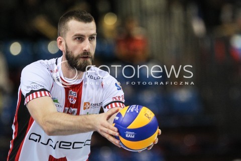  07.10.2017 RZESZOW<br />SIATKOWKA PLUSLIGA 2017/2018 MEN VOLLEYBALL POLAND POLISH PLUS LIGA LEAGUE SEASON 2017/2018<br />MECZ ASSECO RESOVIA RZESZOW - ZAKSA KEDZIERZYN KOZLE <br />N/Z MARCIN MOZDZONEK SYLWETKA <br /> 