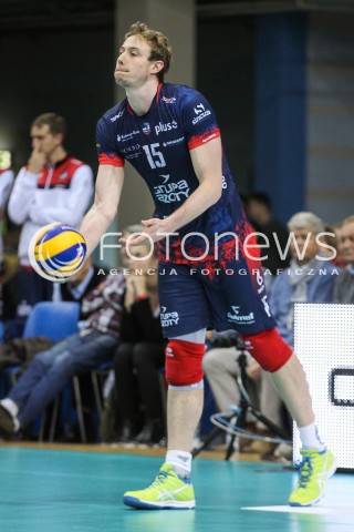  07.10.2017 RZESZOW<br />SIATKOWKA PLUSLIGA 2017/2018 MEN VOLLEYBALL POLAND POLISH PLUS LIGA LEAGUE SEASON 2017/2018<br />MECZ ASSECO RESOVIA RZESZOW - ZAKSA KEDZIERZYN KOZLE <br />N/Z SAM DEROO SYLWETKA <br /> 