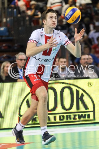  07.10.2017 RZESZOW<br />SIATKOWKA PLUSLIGA 2017/2018 MEN VOLLEYBALL POLAND POLISH PLUS LIGA LEAGUE SEASON 2017/2018<br />MECZ ASSECO RESOVIA RZESZOW - ZAKSA KEDZIERZYN KOZLE <br />N/Z MICHAL KEDZIERSKI SYLWETKA <br /> 