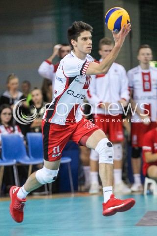  07.10.2017 RZESZOW<br />SIATKOWKA PLUSLIGA 2017/2018 MEN VOLLEYBALL POLAND POLISH PLUS LIGA LEAGUE SEASON 2017/2018<br />MECZ ASSECO RESOVIA RZESZOW - ZAKSA KEDZIERZYN KOZLE <br />N/Z ALEKSANDER SLIWKA SYLWETKA <br /> 