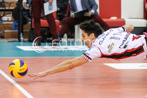  07.10.2017 RZESZOW<br />SIATKOWKA PLUSLIGA 2017/2018 MEN VOLLEYBALL POLAND POLISH PLUS LIGA LEAGUE SEASON 2017/2018<br />MECZ ASSECO RESOVIA RZESZOW - ZAKSA KEDZIERZYN KOZLE <br />N/Z ALEKSANDER SLIWKA OBRONA <br /> 