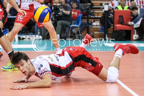  07.10.2017 RZESZOW<br />SIATKOWKA PLUSLIGA 2017/2018 MEN VOLLEYBALL POLAND POLISH PLUS LIGA LEAGUE SEASON 2017/2018<br />MECZ ASSECO RESOVIA RZESZOW - ZAKSA KEDZIERZYN KOZLE <br />N/Z ALEKSANDER SLIWKA SYLWETKA OBRONA <br /> 