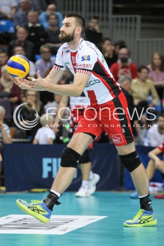  07.10.2017 RZESZOW<br />SIATKOWKA PLUSLIGA 2017/2018 MEN VOLLEYBALL POLAND POLISH PLUS LIGA LEAGUE SEASON 2017/2018<br />MECZ ASSECO RESOVIA RZESZOW - ZAKSA KEDZIERZYN KOZLE <br />N/Z MARCIN MOZDZONEK SYLWETKA <br /> 