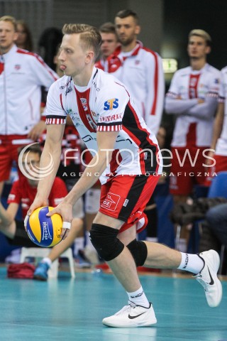  07.10.2017 RZESZOW<br />SIATKOWKA PLUSLIGA 2017/2018 MEN VOLLEYBALL POLAND POLISH PLUS LIGA LEAGUE SEASON 2017/2018<br />MECZ ASSECO RESOVIA RZESZOW - ZAKSA KEDZIERZYN KOZLE <br />N/Z ELVISS KRASTINS SYLWETKA <br /> 