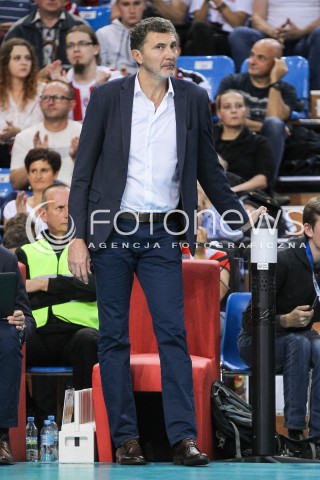  07.10.2017 RZESZOW<br />SIATKOWKA PLUSLIGA 2017/2018 MEN VOLLEYBALL POLAND POLISH PLUS LIGA LEAGUE SEASON 2017/2018<br />MECZ ASSECO RESOVIA RZESZOW - ZAKSA KEDZIERZYN KOZLE <br />N/Z ANDREA GARDINI - I TRENER ( HEAD COACH ) SYLWETKA <br /> 