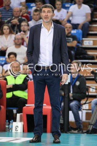  07.10.2017 RZESZOW<br />SIATKOWKA PLUSLIGA 2017/2018 MEN VOLLEYBALL POLAND POLISH PLUS LIGA LEAGUE SEASON 2017/2018<br />MECZ ASSECO RESOVIA RZESZOW - ZAKSA KEDZIERZYN KOZLE <br />N/Z ANDREA GARDINI - I TRENER ( HEAD COACH ) SYLWETKA <br /> 