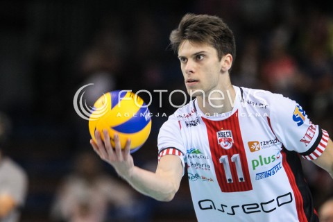  07.10.2017 RZESZOW<br />SIATKOWKA PLUSLIGA 2017/2018 MEN VOLLEYBALL POLAND POLISH PLUS LIGA LEAGUE SEASON 2017/2018<br />MECZ ASSECO RESOVIA RZESZOW - ZAKSA KEDZIERZYN KOZLE <br />N/Z ALEKSANDER SLIWKA SYLWETKA <br /> 