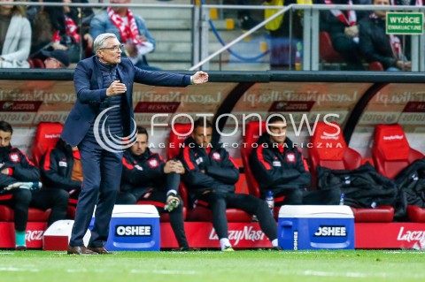  08.10.2017 WARSZAWA STADION NARODOWY <br />PILKA NOZNA REPREZENTACJA KWALIFIKACJE DO MISTRZOSTW SWIATA ROSJA 2018<br />Football European Qualifiers Fifa World Cup Russia 2018<br />MECZ POLSKA - CZARNOGORA ( Poland - Montenegro )<br />N/Z ADAM NAWALKA - I TRENER ( HEAD COACH ) SYLWETKA <br /> 