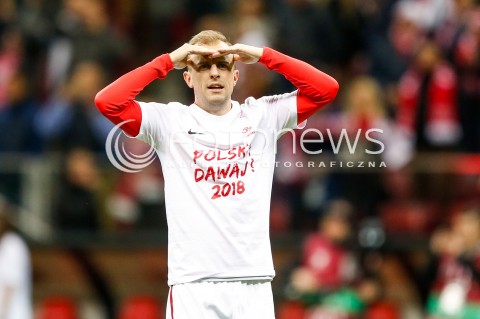  08.10.2017 WARSZAWA STADION NARODOWY <br />
PILKA NOZNA REPREZENTACJA KWALIFIKACJE DO MISTRZOSTW SWIATA ROSJA 2018<br />
Football European Qualifiers Fifa World Cup Russia 2018<br />
MECZ POLSKA - CZARNOGORA ( Poland - Montenegro )<br />
N/Z AWANS WYGRANA ZWYCIESTWO RADOSC EMOCJE KAMIL GROSICKI <br />
 