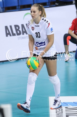  08.10.2017 RZESZOW <br />SIATKOWKA KOBIET SEZON 2017/2018 <br />V MIEDZYNARODOWY TURNIEJ O PUCHAR FIRMY DEVELOPRES<br />MECZ RC CANNES ? DEVELOPRES SKYRES RZESZOW <br />N/Z ADELA HELIC SYLWETKA <br /> 