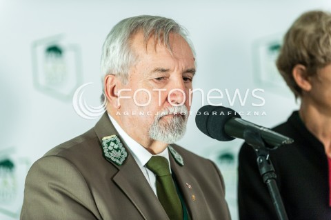 09.10.2017 WARSZAWA<br />KONFERENCJA PRASOWA MINISTRA SRODOWISKA<br />N/Z KONRAD TOMASZEWSKI DYREKTOR GENERALNY LASOW PANSTWOWYCH<br /> 