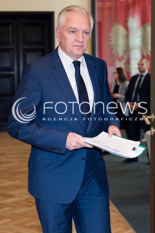  10.10.2016 WARSZAWA <br />POSIEDZENIE RADY MINISTROW <br />N/Z JAROSLAW GOWIN<br /> 