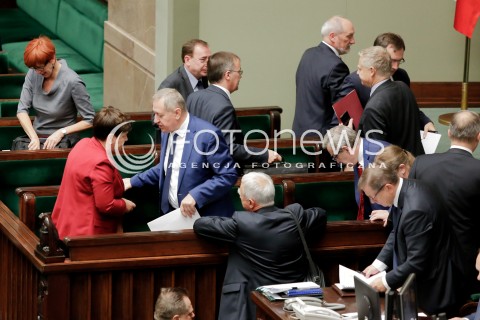  11.10.2017 WARSZAWA SEJM<br />POSIEDZENIE SEJMU RP<br />N/Z PREMIER BEATA SZYDLO HENRYK KOWALCZYK<br /> 