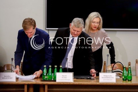  11.10.2017 WARSZAWA SEJM<br />KOMISJA SLEDCZA GRUPY AMBER GOLD<br />N/Z MAREK SUSKI MALGORZATA WASSERMANN<br /> 