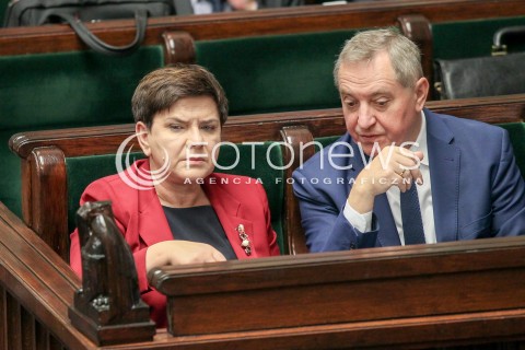  11.10.2017 WARSZAWA SEJM<br />POSIEDZENIE SEJMU RP<br />N/Z PREMIER BEATA SZYDLO<br /> 