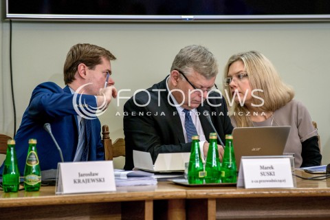  11.10.2017 WARSZAWA SEJM <br />KOMISJA SLEDCZA DS AMBER GOLD <br />N/Z JAROSLAW KRAJEWSKI MALGORZATA WASSERMANN MAREK SUSKI<br /> 