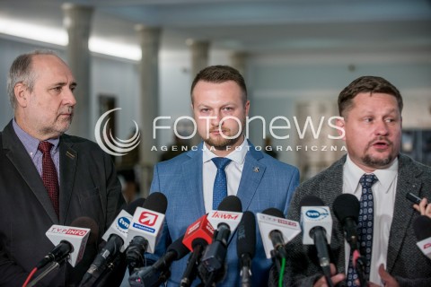  11.10.2017 WARSZAWA SEJM<br />POSIEDZENIE SEJMU<br />N/Z PAWEL SZRAMKA BARTOSZ JOZWIAK<br /> 