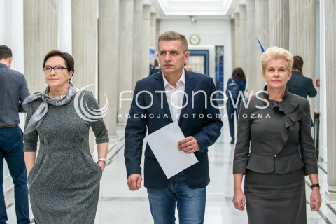  11.10.2017 WARSZAWA SEJM<br />POSIEDZENIE SEJMU<br />N/Z EWA KOPACZ BARTOSZ ARLUKOWICZ BEATA MALECKA LIBERA<br /> 