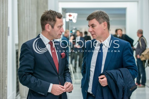  11.10.2017 WARSZAWA SEJM<br />POSIEDZENIE SEJMU<br />N/Z JAN GRABIEC PAWEL RABIEJ<br /> 