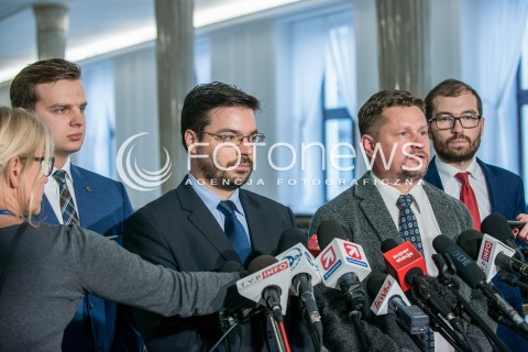  11.10.2017 WARSZAWA SEJM<br />POSIEDZENIE SEJMU<br />N/Z JAKUB KULESZA STANISLAW TYSZKA BARTOSZ JOZWIAK<br /> 