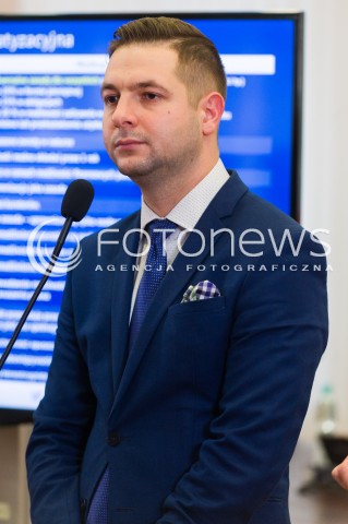  11.10.2017 WARSZAWA<br />KONFERENCJA PRASOWA PATRYKA JAKIEGO W SPRAWIE USTAWY REPRYWATYZACYJNEJ<br />N/Z WICEMINISTER SPRAWIEDLIWOSCI PATRYK JAKI<br /> 