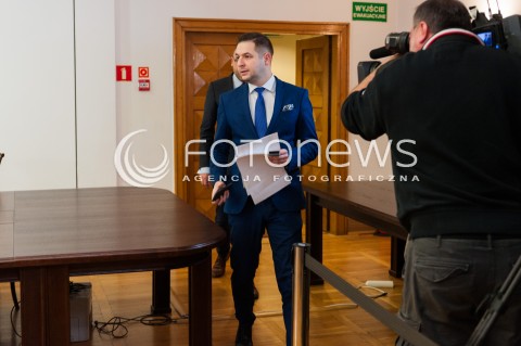  11.10.2017 WARSZAWA<br />KONFERENCJA PRASOWA PATRYKA JAKIEGO W SPRAWIE USTAWY REPRYWATYZACYJNEJ<br />N/Z WICEMINISTER SPRAWIEDLIWOSCI PATRYK JAKI<br /> 