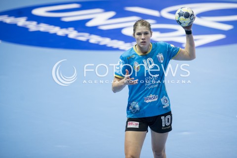  06.09.2017 GDYNIA<br />EHF LIGA MISTRZYN W PILCE RECZNEJ KOBIET SEZON 2017/2018<br />EFH WOMENS HANDBALL CHAMPIONS LEAGUE SEASON 2017/2018<br />MECZ VISTAL GDYNIA - CSM BUCARESTI<br />N/Z LINE ANNA RYBORG JORGENSEN<br /> 