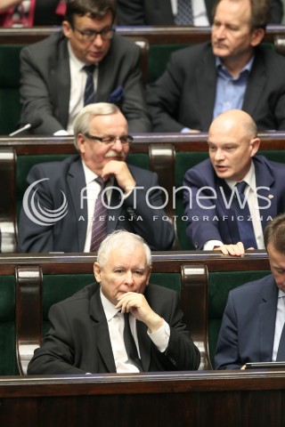 12.10.2017 WARSZAWA SEJM<br />POSIEDZENIE SEJMU RP<br />N/Z JAROSLAW KACZYNSKI<br /> 