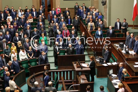  12.10.2017 WARSZAWA SEJM<br />POSIEDZENIE SEJMU RP<br />N/Z SALA OBRAD WIDOK VIEW<br /> 