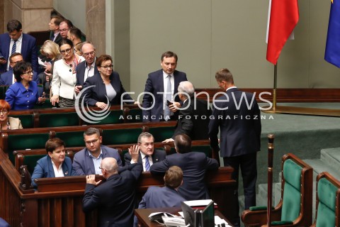  12.10.2017 WARSZAWA SEJM<br />POSIEDZENIE SEJMU RP<br />N/Z JAROSLAW KACZYNSKI ANNA ZALEWSKA MARIUSZ BLASZCZAK<br /> 