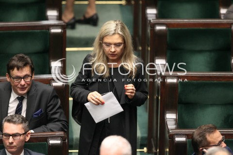  12.10.2017 WARSZAWA SEJM<br />POSIEDZENIE SEJMU RP<br />N/Z MALGORZATA WASSERMANN<br /> 